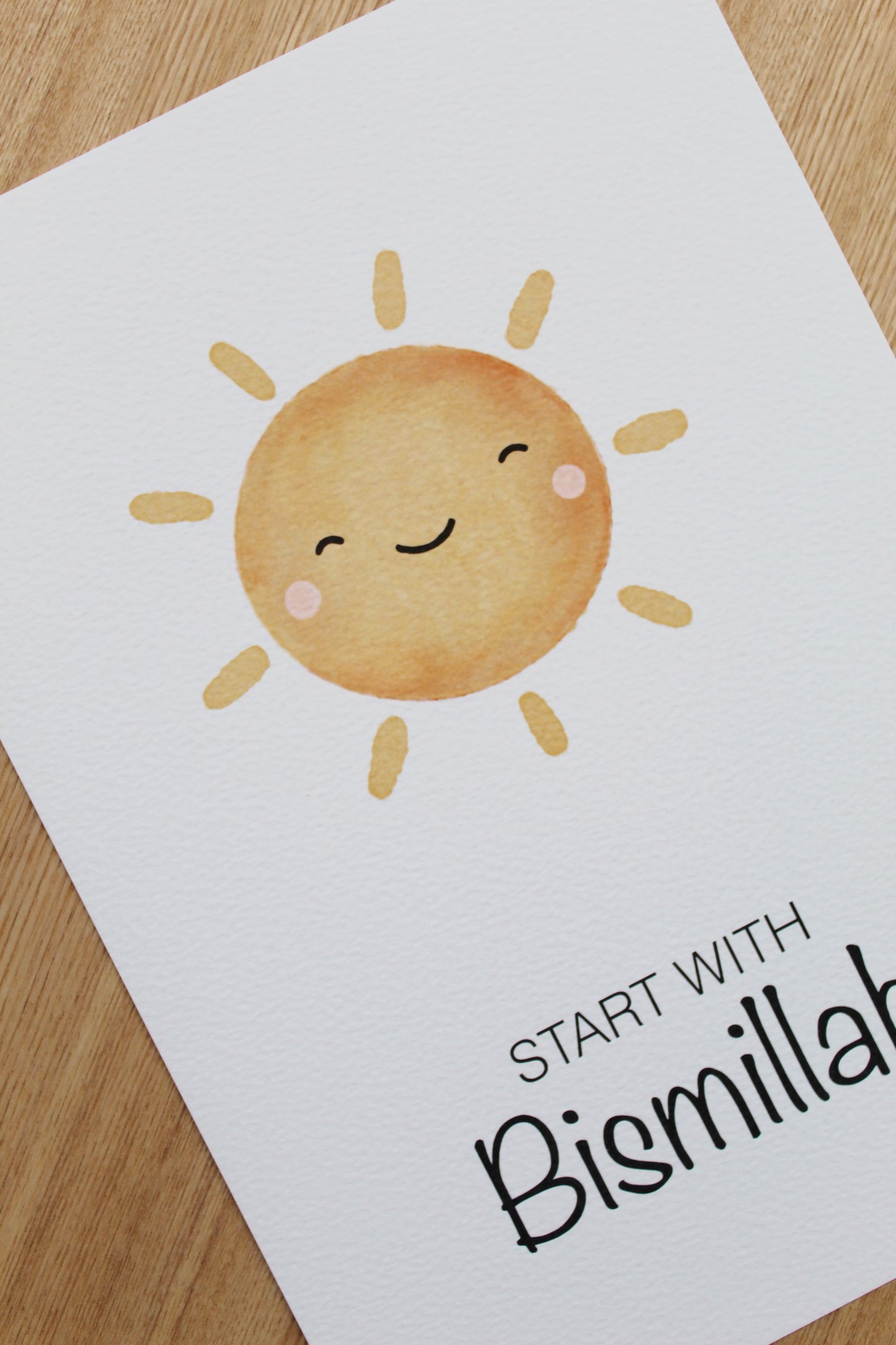 Start with Bismillah